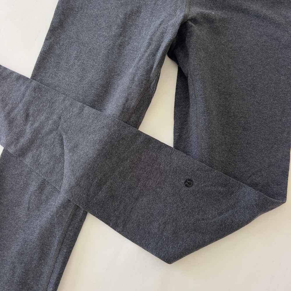 Lululemon Wunder Under High Rise Leggings Heathered Charcoal Grey Luon - Picture 2 of 6